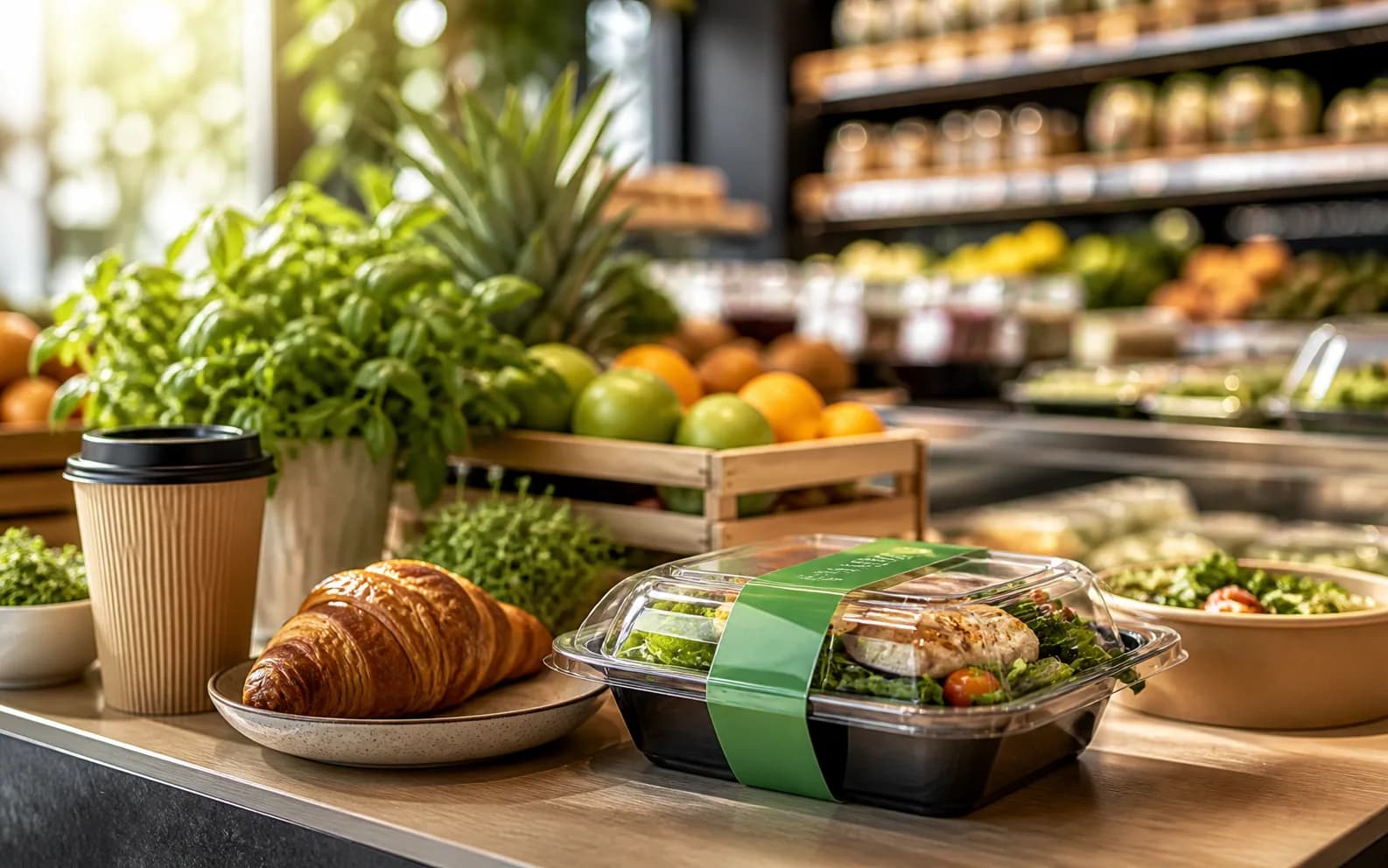 Gastrohub freshness philosophy with fresh food, coffee and daily retail rhythm